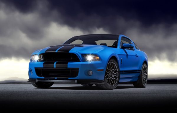 735114 2013 Shelby GT500 Ford Blue Front Stripes scaled 1