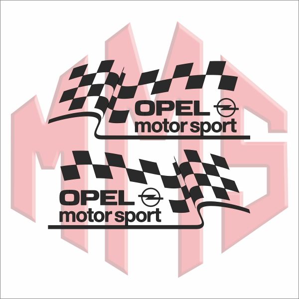 Стикер OPEL motor sport - Image 2